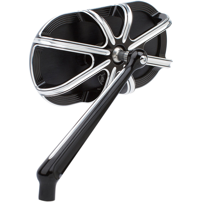 ARLEN NESS 0640-1201 13-160 Caged Series Mirror Mirror - Side View - Caged Series/10 Gauge - Black - Left