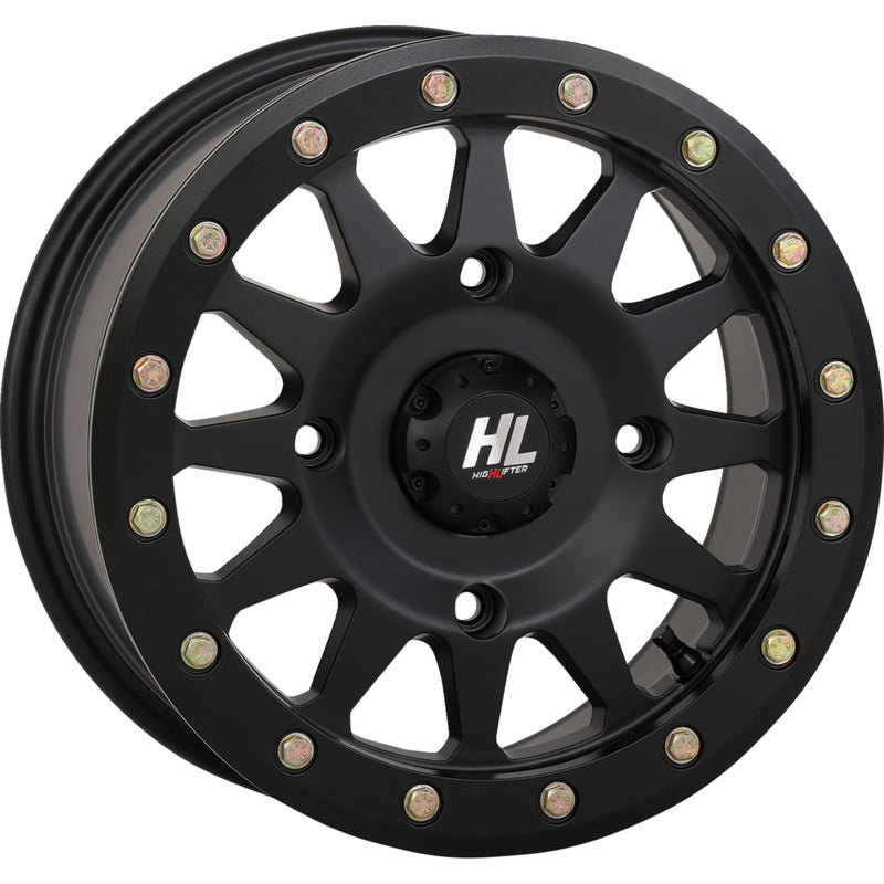 HIGH LIFTER 0230-1319 15HLA1-1445 HLA1 Beadlock Wheel Wheel - HLA1 Beadlock - Front/Rear - Matte Black - 15x7 - 5/4.5 - 5+2 (+40 mm)