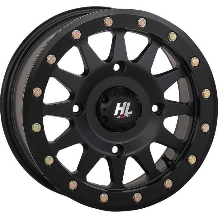 HIGH LIFTER 0230-1319 15HLA1-1445 HLA1 Beadlock Wheel Wheel - HLA1 Beadlock - Front/Rear - Matte Black - 15x7 - 5/4.5 - 5+2 (+40 mm)