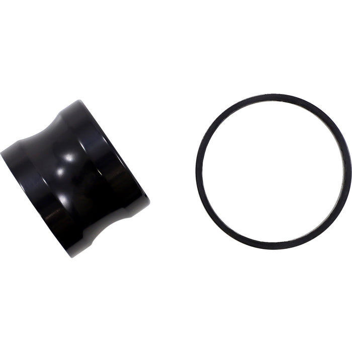 COVINGTONS 0222-0628 C0008-B Front Axle Spacer - Axle Spacers - Smooth - Black - with ABS - Pair