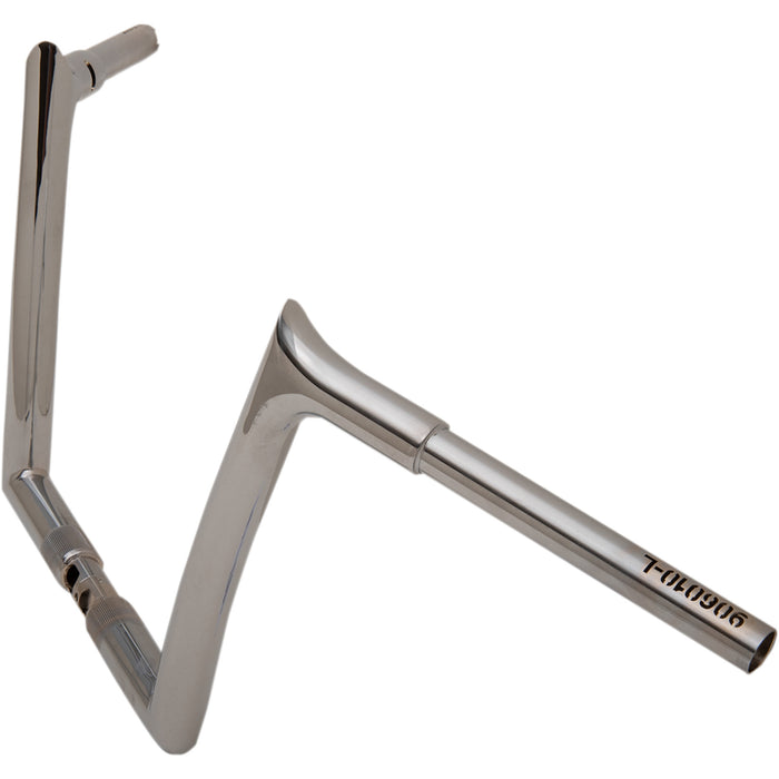 FAT BAGGERS INC. 0601-4762 906010 1-1/4" EZ Install Pointed Top Handlebar - 10" - Chrome