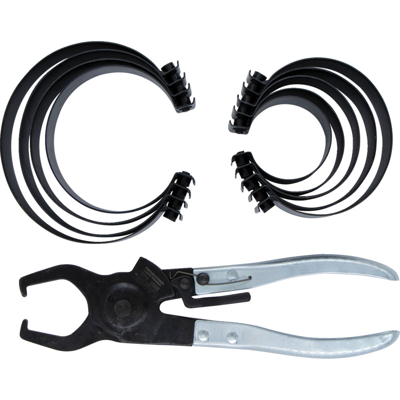 LANG TOOLS 3801-0432 981 9-Band Piston Ring Compressor Set Piston Ring Compressor - Fine-Tooth - Set
