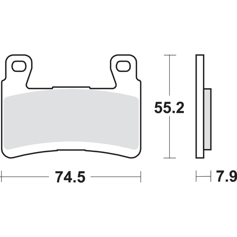 SBS 1721-1741 894HS HS Street Excel Sintered Front Brake Pads HS Brake Pads - Kawsasaki - 894HS
