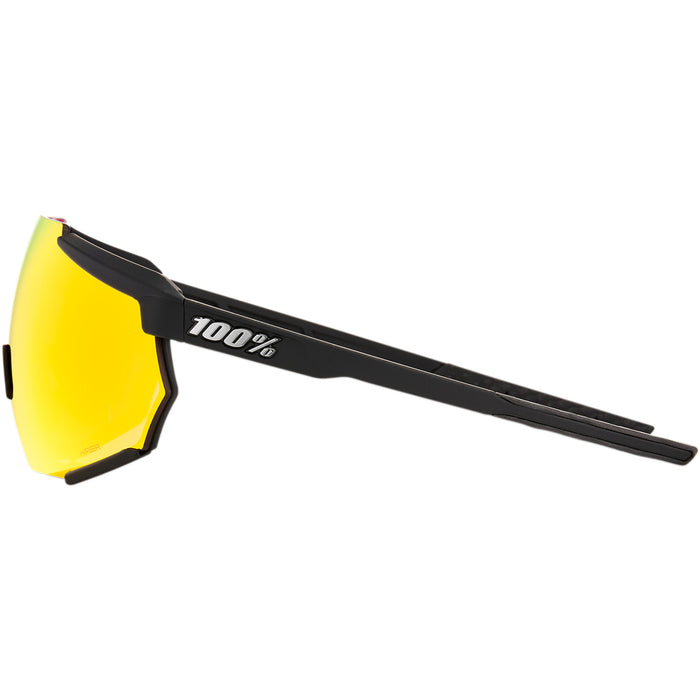 100% 2610-1191 61037-100-43 Racetrap Performance Sunglasses Racetrap Sunglasses - Soft Tact Black - Red Mirror Lens