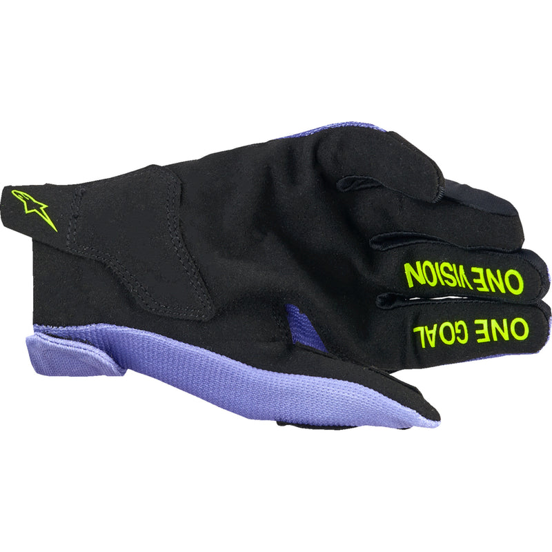ALPINESTARS Youth Radar Gloves Purple/Fluo - Yellow