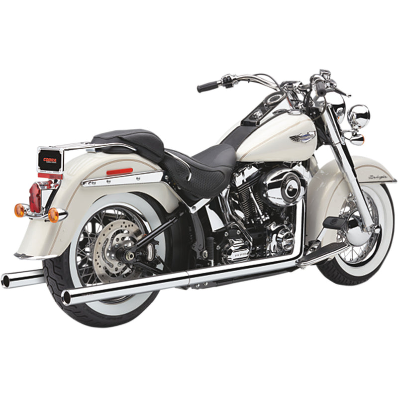 Cobra Bad Hombre Duals 2-Into-2 Exhaust System - 6984 For Harley Softail 1997-2006
