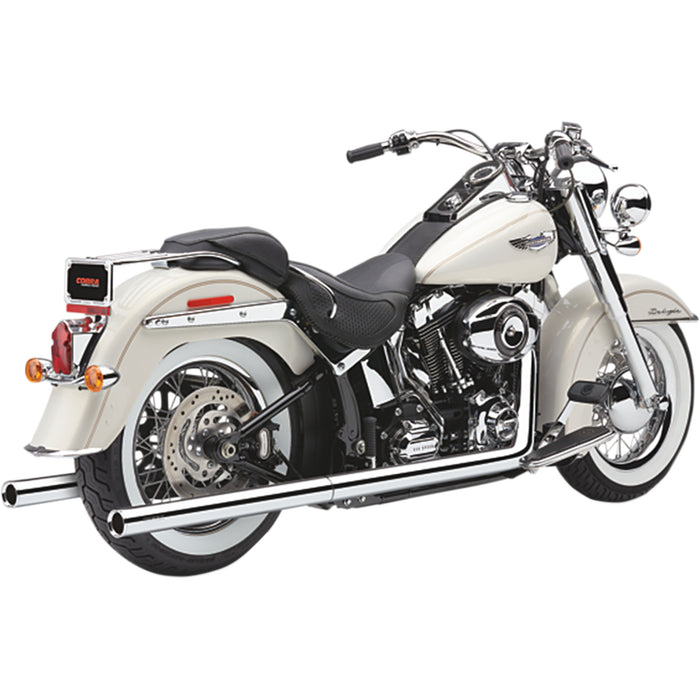 COBRA 1800-1753 6984 Bad Hombre Dual Exhaust System - True Dual Exhaust - Billet Tip - '97-'06 Softail