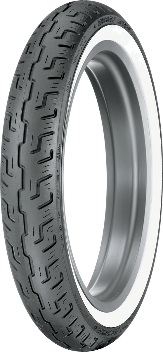 DUNLOP 0305-0399 45064215 The Harley-Davidson® D401™ Tire — Front  - Whitewall 100/90-19