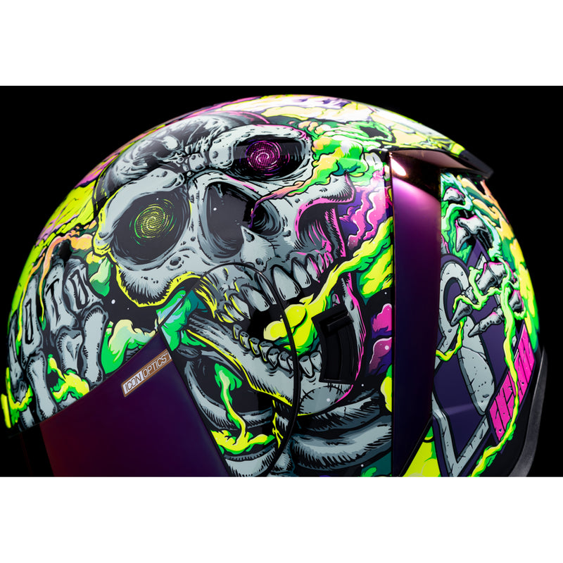 ICON 0101-16027 Airform™ Hippy Dippy Helmet Airform™ Helmet - Hippy Dippy - Purple - Large