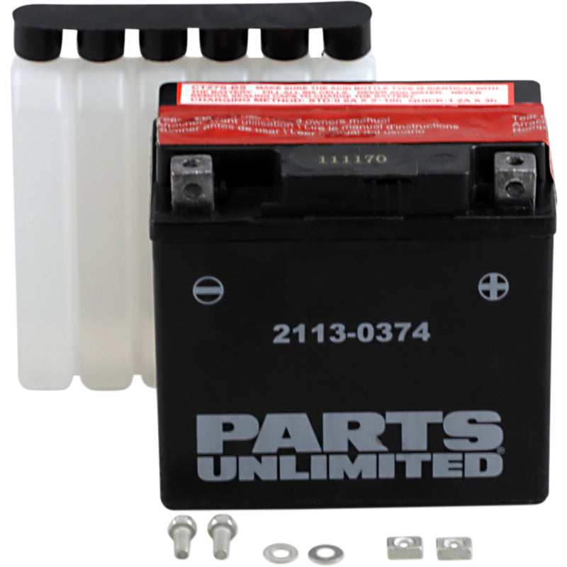 Parts Unlimited Battery - 2113-0374 For BMW 450 2009-2011 | SYM Jet Euro 50 2010-2011 | Suzuki 250 2001-2007