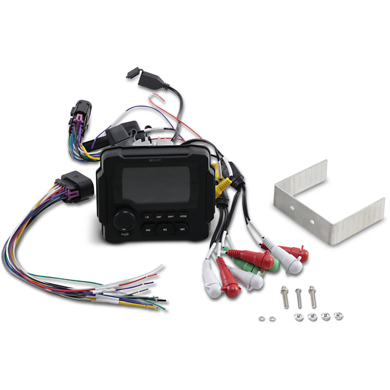 MB QUART 4401-0217 GMR-LED Powered Bluetooth® AM/FM Gauge Mount Radio with LED Color Display Audio System - CanAm