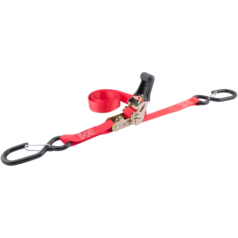 ERICKSON 3920-0403 05710 1" X 6' Soft-Grip Ratchet Strap 2-Pack Ratchet Straps - 1" x 6' - Red - Pair
