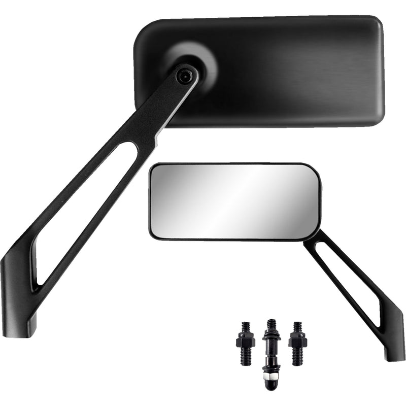PARTS UNLIMITED 0640-1692 X-Treme Designer Mirror Mirror - X-Treme Designer - Side View - Rectangular - Black
