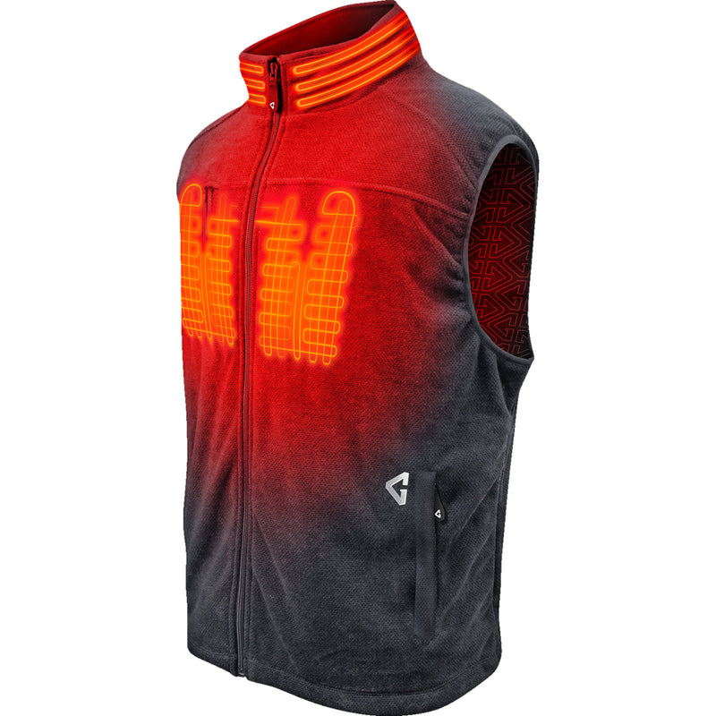 GERBING HEATED CLOTHING 7V Thermite Fleece Vest 2.0 Gray