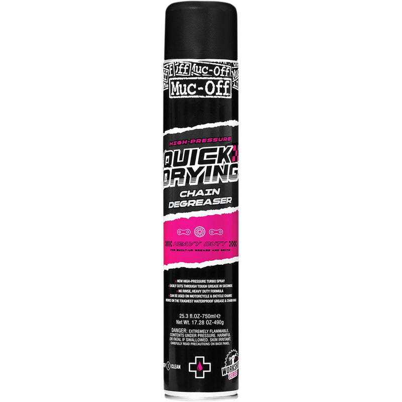 MUC-OFF USA 3704-0372 20394US HIgh-Pressure Quick-Drying Chain Degreaser Quick Drying Degreaser - 750 ml - Aerosol