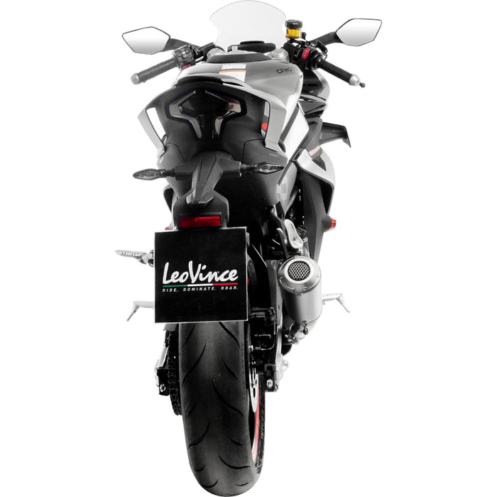 LEOVINCE 1811-4631 15265U LV-10 Slip-On Muffler matte - stainless steel