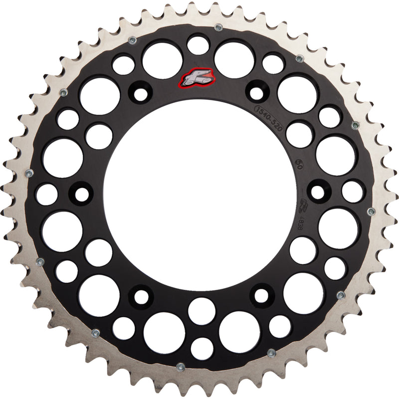 RENTHAL 1210-0813 1540-520-50GPBK Twinring™ Rear Sprocket 50 tooth - black