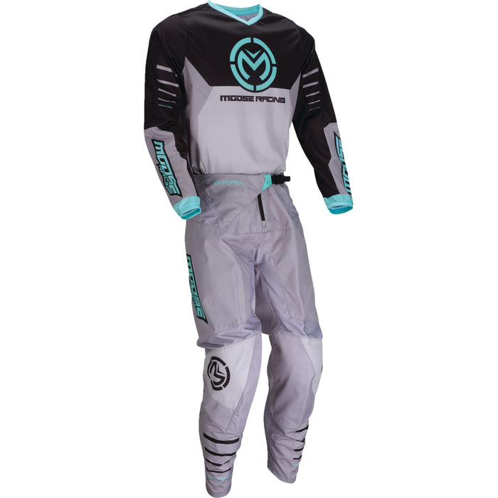 MOOSE OFFROAD Qualifier® Pants Gray/Teal - US