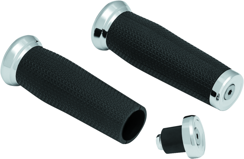 Kuryakyn 5948 Thresher Grips Universal 1inch Chrome - Photo - Primary