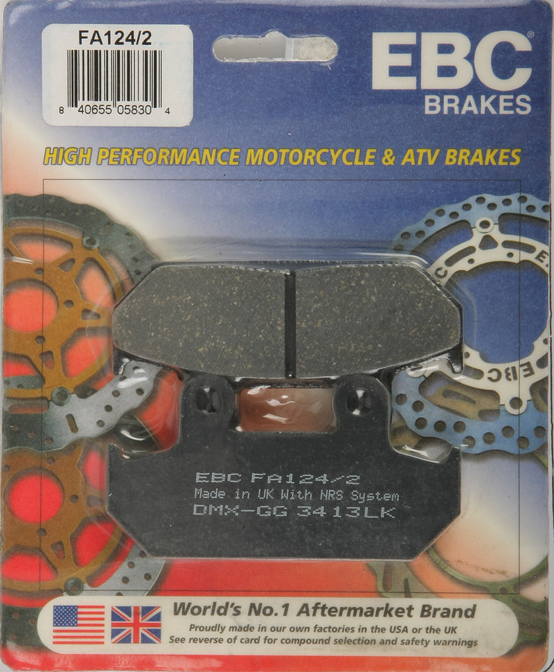EBC Brake Pads - FA124/2 Honda Motorcycles 1988-2000