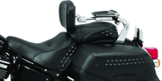 Kuryakyn 7080 Fixed Mounts Multi-purpose Driver & Passenger Backrest 18-Up Softail Black - User 1