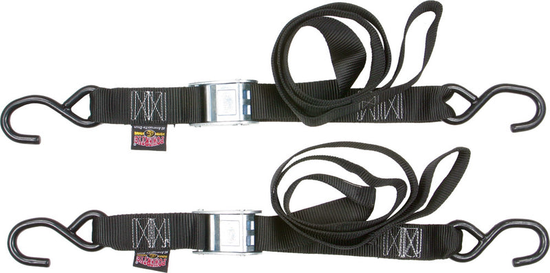 Powertye TIE-Down CAM S-Hook 1.5"X5.5' Black Pair - 28622