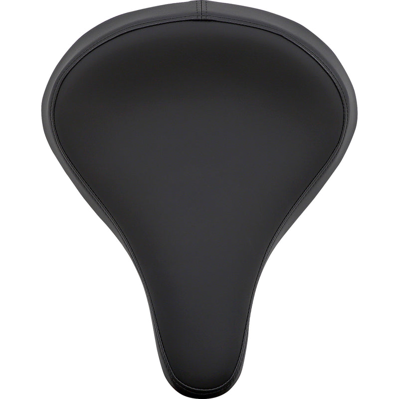 DRAG SPECIALTIES SEATS 0806-0052 Large Spring Solo Seat Seat - Spring Solo - Large - Black Solar-Reflective Leather - Smooth