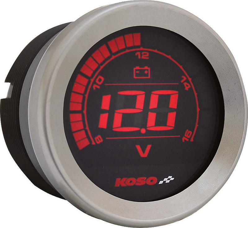 Koso North America Digital Gauge Cluster Silver Bezel Flht AND Fltr - BA050901 For Harley Touring 2004-2013
