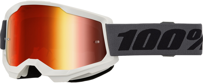 100% 610-5404 50028-10026 STRATA 2 GOGGLE GREY RED MIRROR LENS