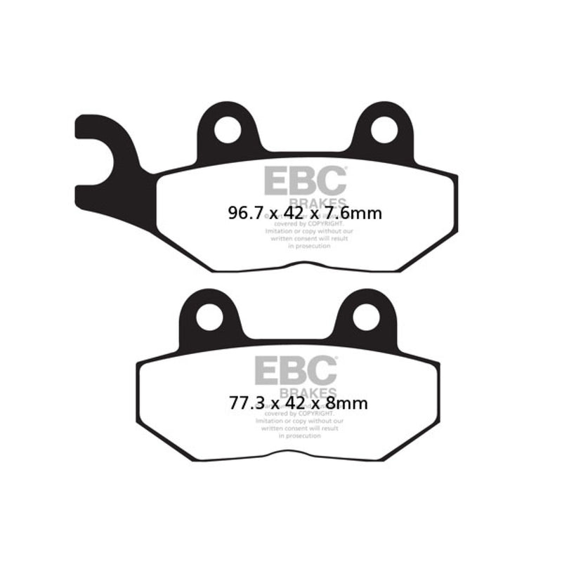 EBC FA214 FA214 Organic Base "FA" Brake Pads Organic Brake Pads