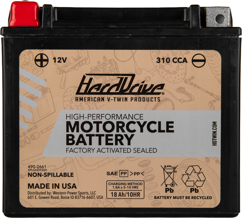 Harddrive 490-2661 HRDM72RBH HIGH PERFORM BATTERY YTX20H CCA 310