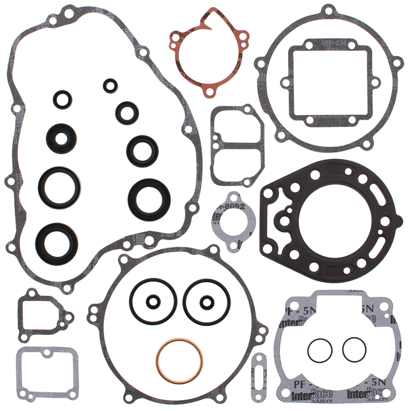 Vertex Complete Gasket SET With OIL Seals - 811445 Kawasaki KDX 220 1997-2005