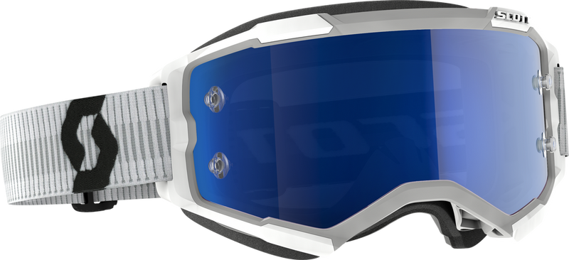 Scott 51-5522 272828-0002349 FURY GOGGLE WHITE BLUE CHROME WORKS