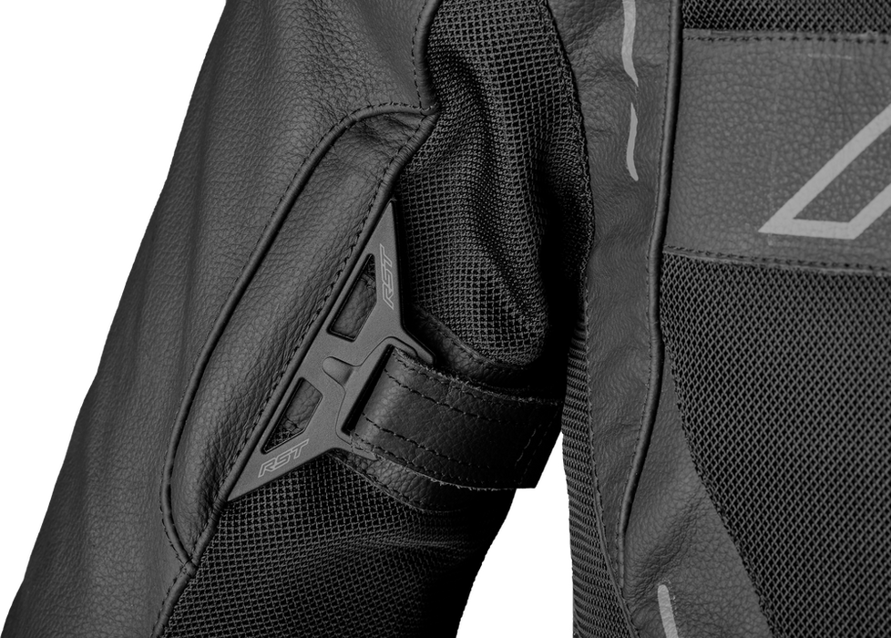 Rst 556-3465040 103465BLK-40 S1 MESH CE JACKET BLACK/BLACK LEATHER SM