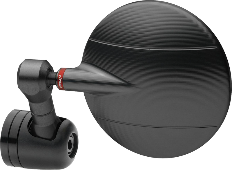 Rizoma Mirror SPY-R 80MM Black Each - BS285B For Ducati Motorcycles 2023 | Triumph Speed / Street / Trident 2023 | Aprilia Tuono 2023