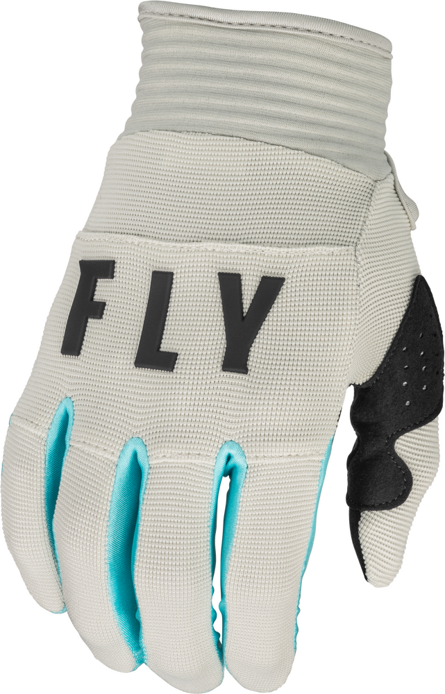 Fly Racing Youth F-16 Gloves Light Grey SKY Blue YS