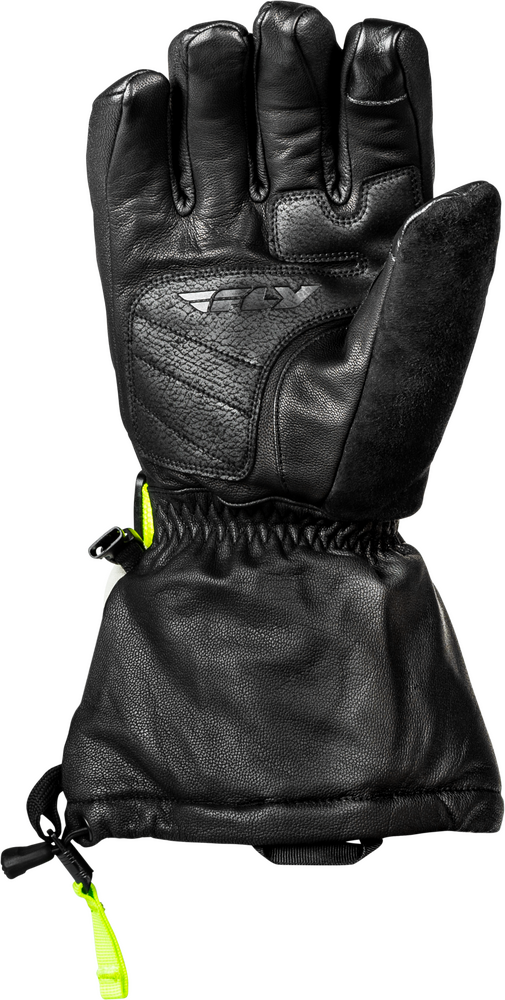 Fly Racing Glacier Gloves Black Grey HI-VIS MD