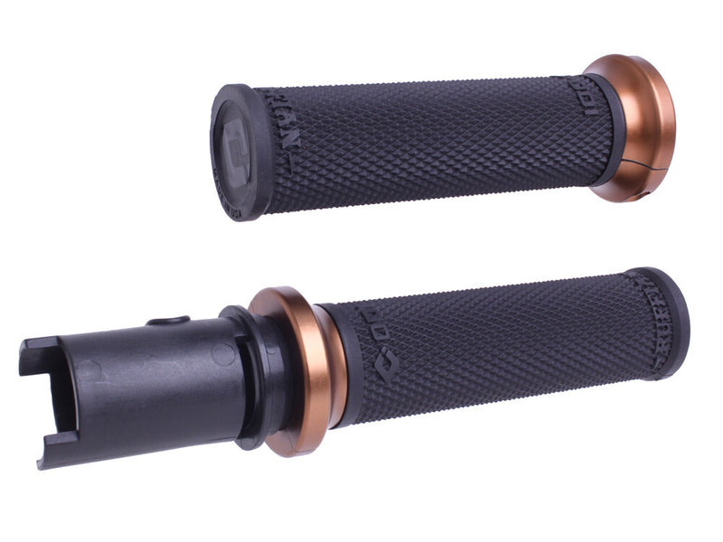 Odi Lock-ON Ruffian Grips Black Bronze CVO ` - V30HTCB-Z For Harley Touring 2023-2024