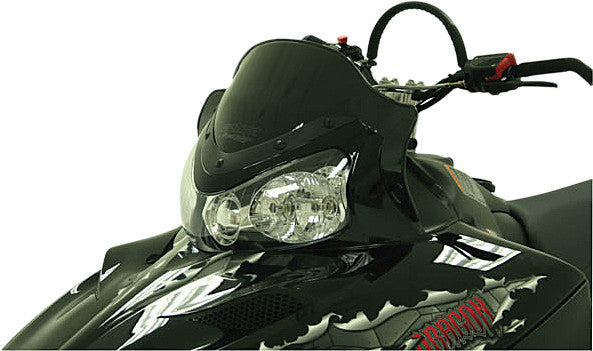 Powermadd Cobra W S LOW Black 11.5" POL IQ - 11922 Polaris Snowmobiles 2007-2015