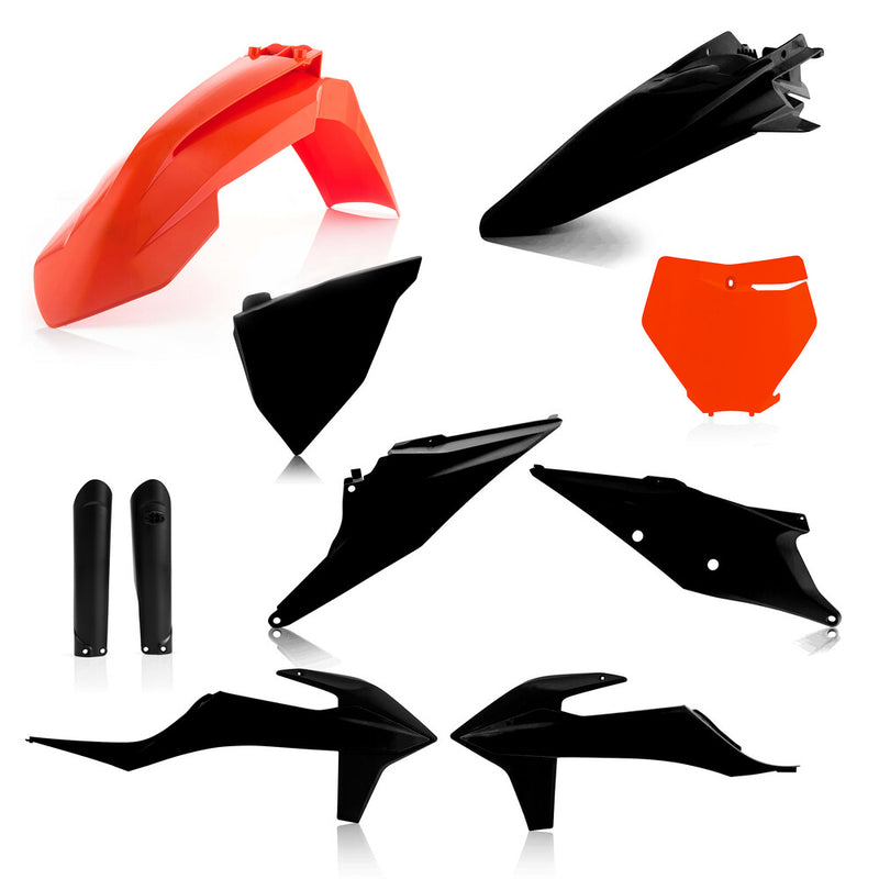 Acerbis Full Plastic Kit Orange to Black - 2726495225 KTM Dirt Bikes 2019-2022