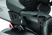 Kuryakyn 8700 Passenger Armrest 14-Up Touring & Tri Glide Black - User 1