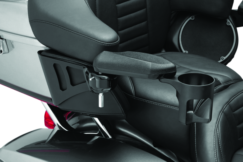 Kuryakyn 8700 Passenger Armrest 14-Up Touring & Tri Glide Black - User 1