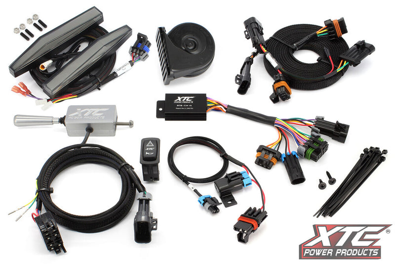 Xtc Power Products Auto Turn Signal Kit W Billet Lever AND Front DRL Lights POL - ATS-L-POL-RAN570-DRL Polaris Ranger 2022-2026