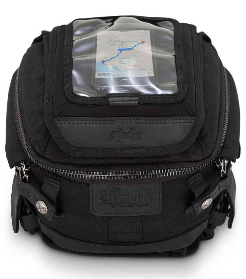 Burly Brand 750-05509 B15-1010B TANK TAIL BAG BLACK