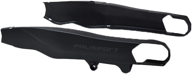 Polisport Swingarm Protectors Black GAS HUS - 8499400001 For Husqvarna Dirt Bikes 2023-2026 | KTM Dirt Bikes 2023-2026