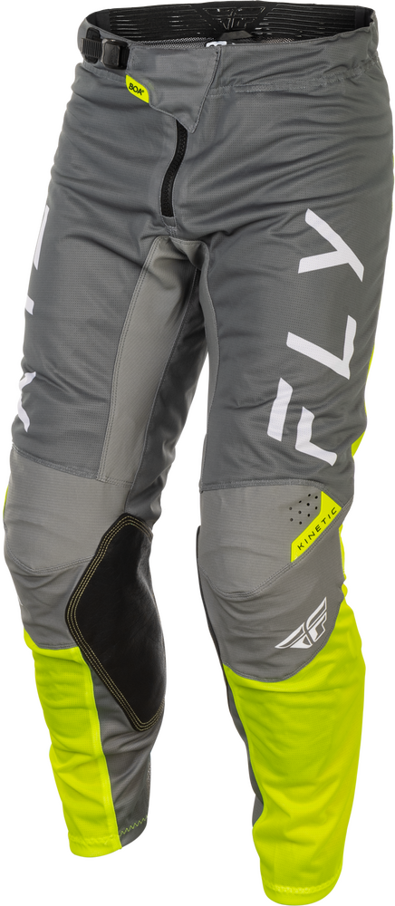 Fly Racing 379-32428 379-32428 KINETIC MESH CENTER PANTS GREY/WHITE/HI-VIS SZ 28