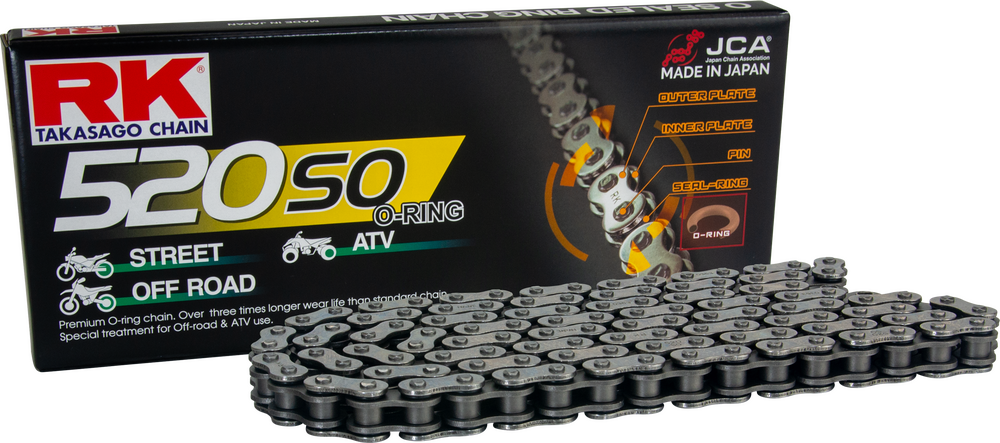 Rk Excel 691-1909 520SO-120 520SO DRIVE CHAIN STEEL 520 X 120