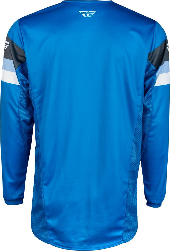 Fly Racing 377-420YXL 377-420YXL YOUTH KINETIC PRIX JERSEY BRIGHT BLUE/CHARCOAL/WHITE YXL
