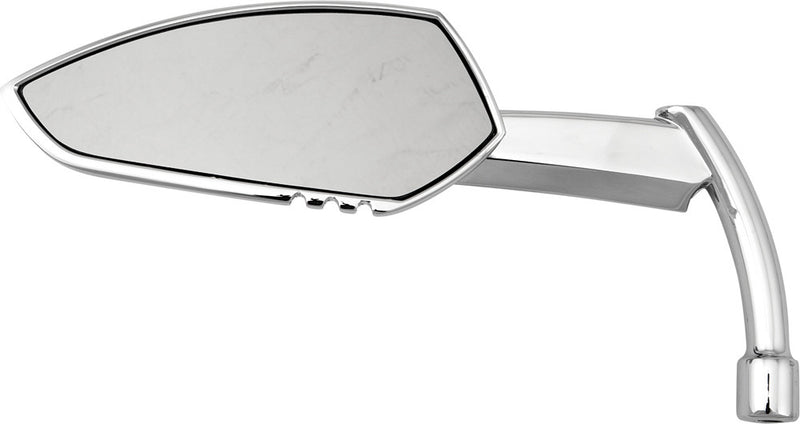 Harddrive Apache Mirror W Knife Stem Chrome Left - M60-6343CL For Harley Motorcycles 1970-2018