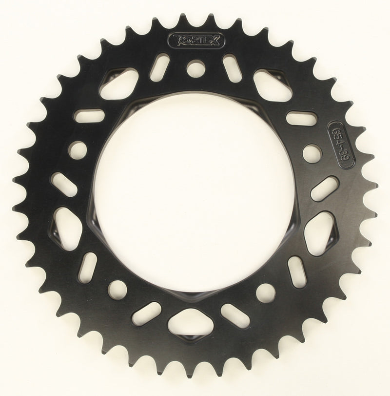 Vortex Rear F5 Sprocket Aluminum 39T-525 Black HC Yamaha - 654K-39